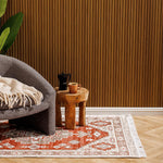 Milos Mediterranean Collection Jacquard Polycotton Carpet Moss