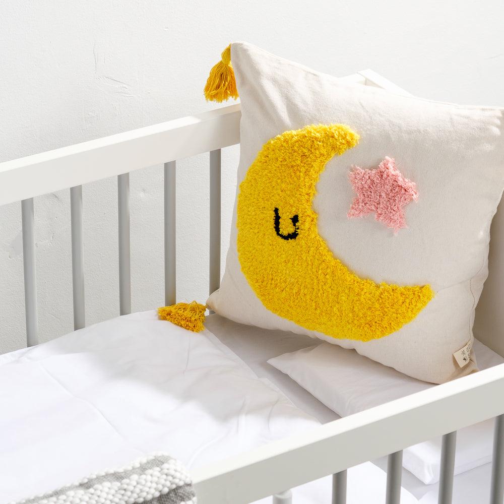 Embroidered Moon Scatter-Throw Pillows-Little Whitehouse