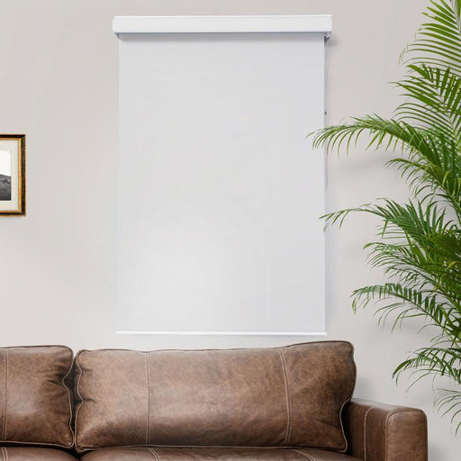 Moretti Blockout Roller Blind - White-Blinds