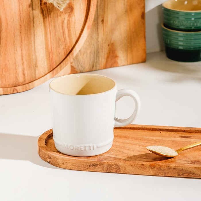 Moretti Casa Contemporary Stoneware Mugs - Set of 6-Mugs
