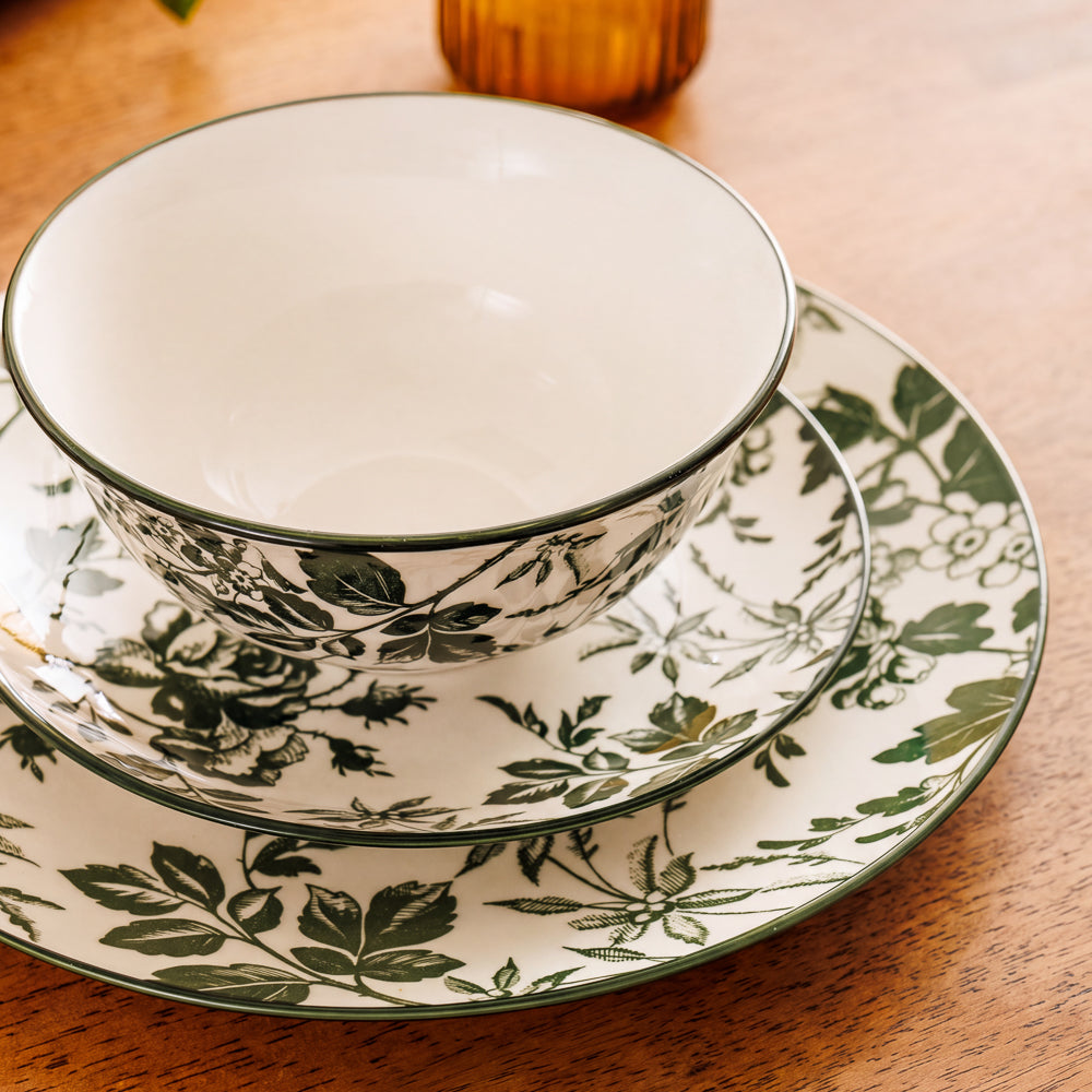 Moretti Casa Flora Bowl Green-Bowls
