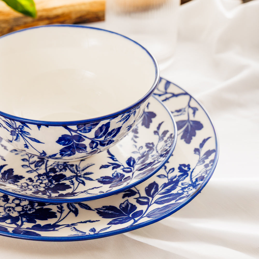 Moretti Casa Flora Dinner Plate Blue-Dinner Plate