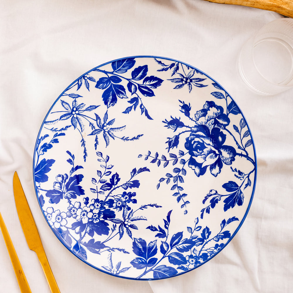 Moretti Casa Flora Dinner Plate Blue-Dinner Plate