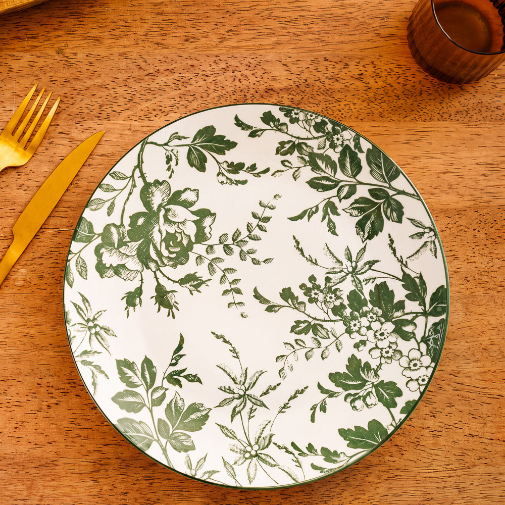 Moretti Casa Flora Dinner Plate Green-Dinner Plate