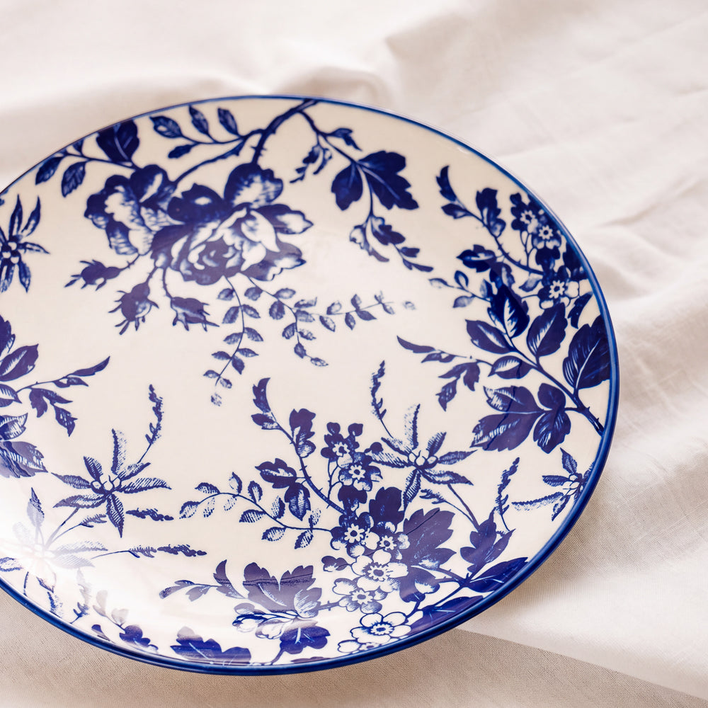 Moretti Casa Flora Side Plate Blue-Side Plate