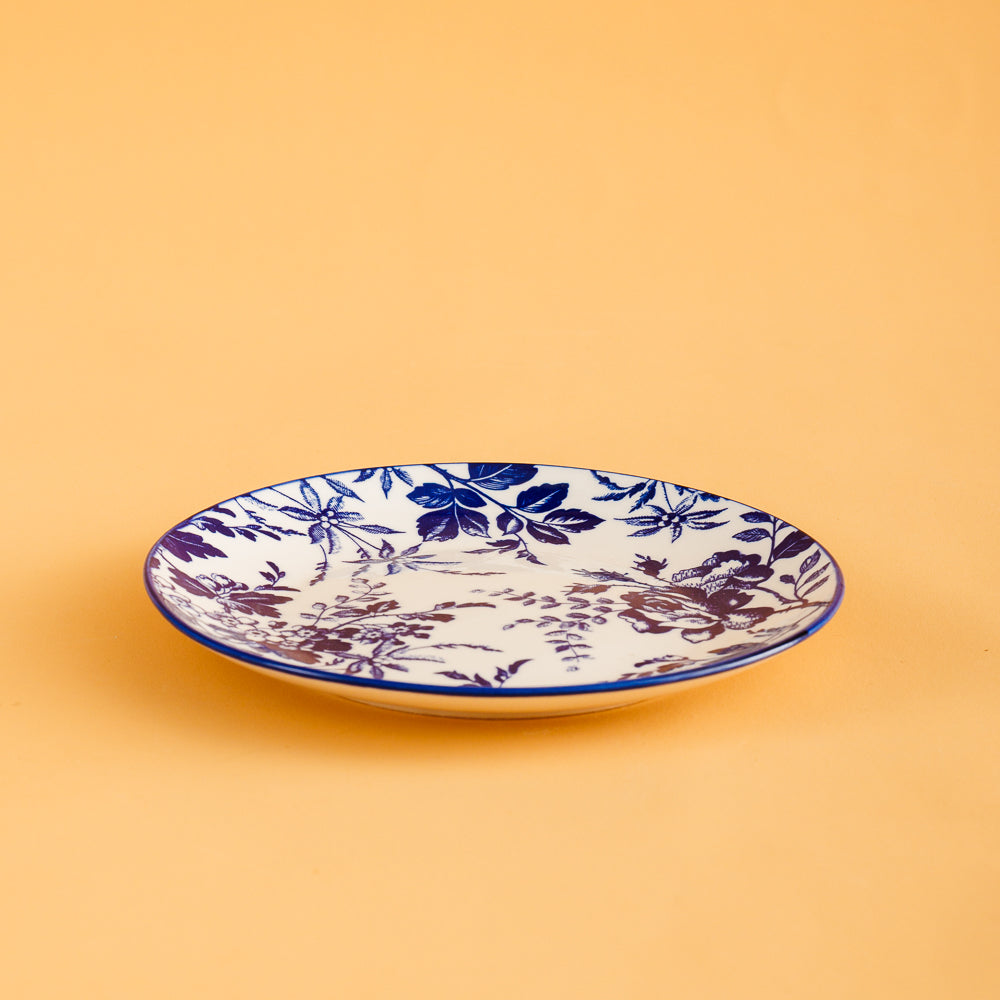 Moretti Casa Flora Side Plate Blue-Side Plate