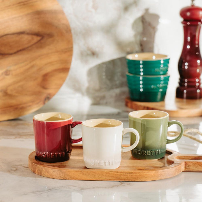 Moretti Casa Stoneware Espresso Mug Merlot-Mugs