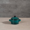 Moretti Casa Stoneware Mini Casserole with Lid Teal