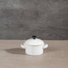 Moretti Casa Stoneware Mini Casserole with Lid White