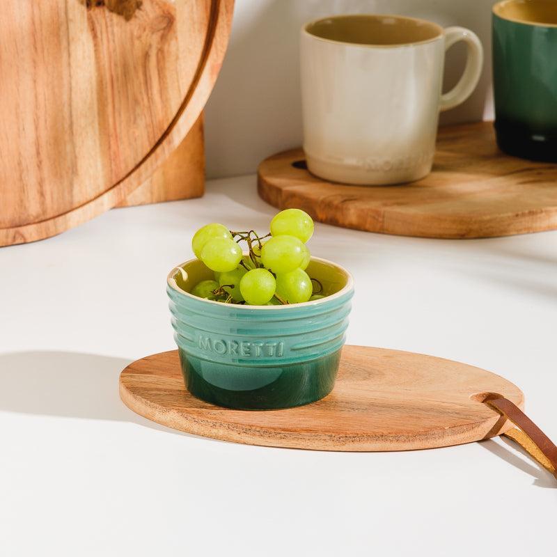 Moretti Casa Stoneware Ramekin Set of 2 Moss-Ramekin