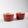 Moretti Casa Stoneware Ramekin Red Set of 2