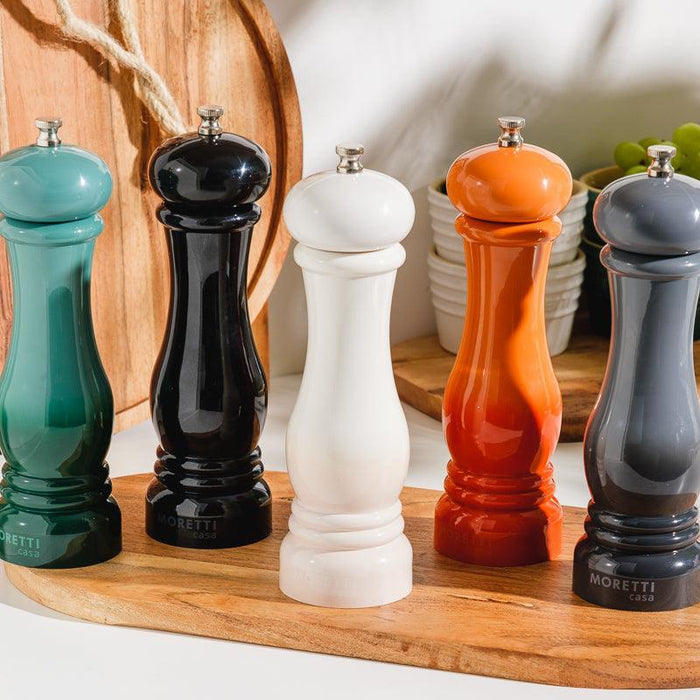 Moretti Casa Stoneware Salt & Pepper Grinder Flame-Grinder