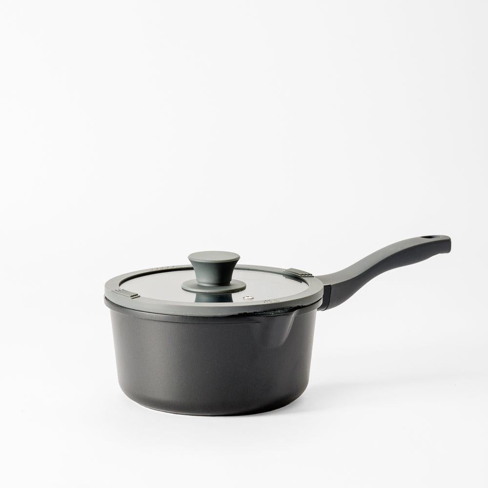 Moretti Chef Alu Die Cast Sauce Pan with Lid 18x9cm-Sauce Pan