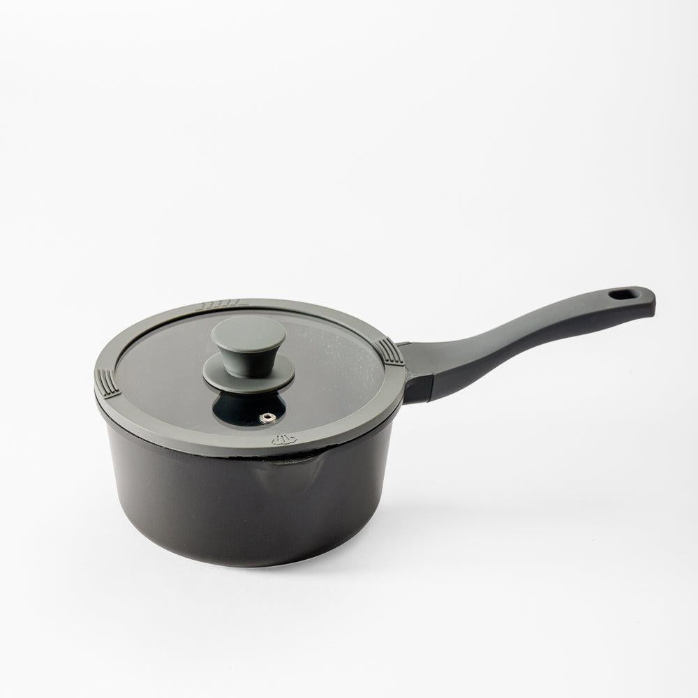 Moretti Chef Alu Die Cast Sauce Pan with Lid 18x9cm-Sauce Pan