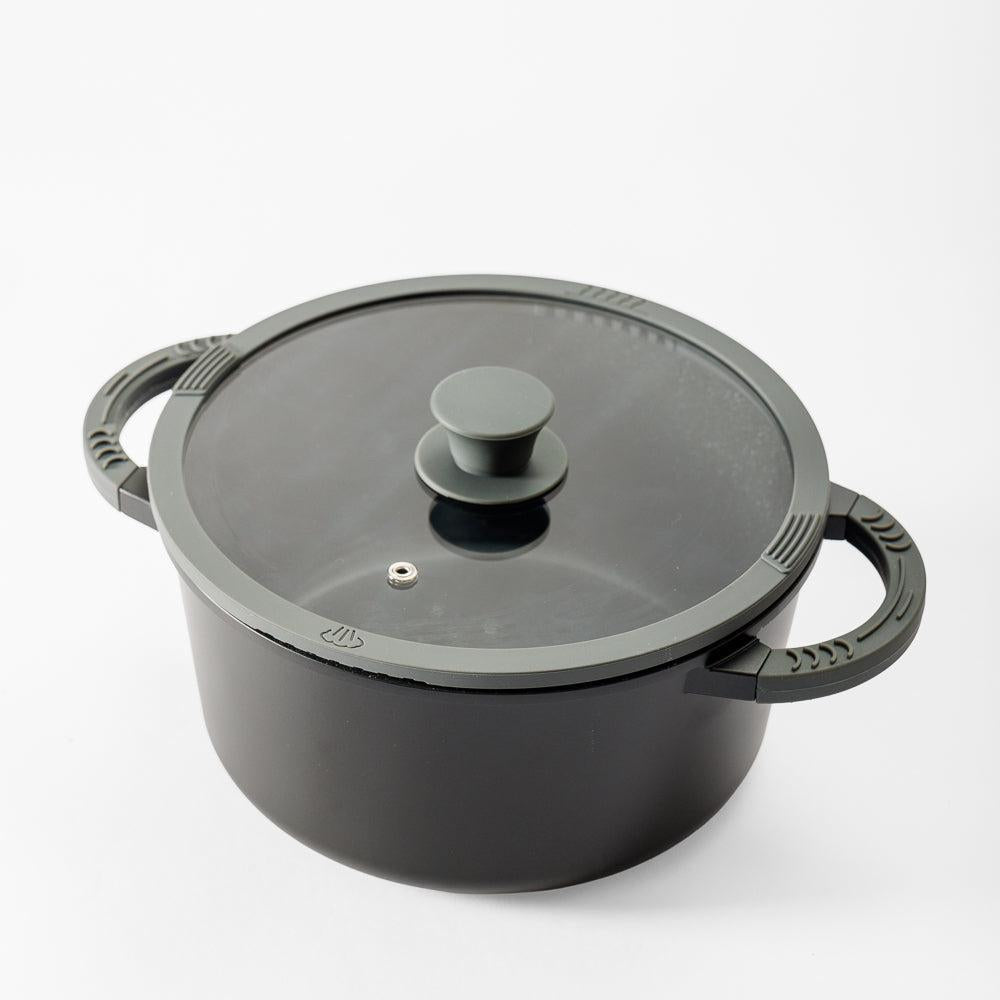 Moretti Chef Alu Die Cast Sauce Pot with Lid 24x12cm-Sauce Pot