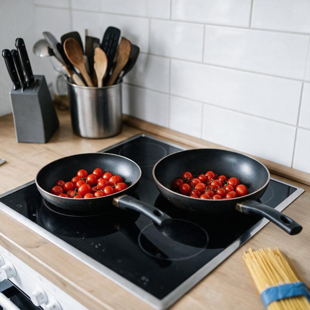 Moretti Chef Alu Pressed Frying Pan Set of 2-Frying Pan