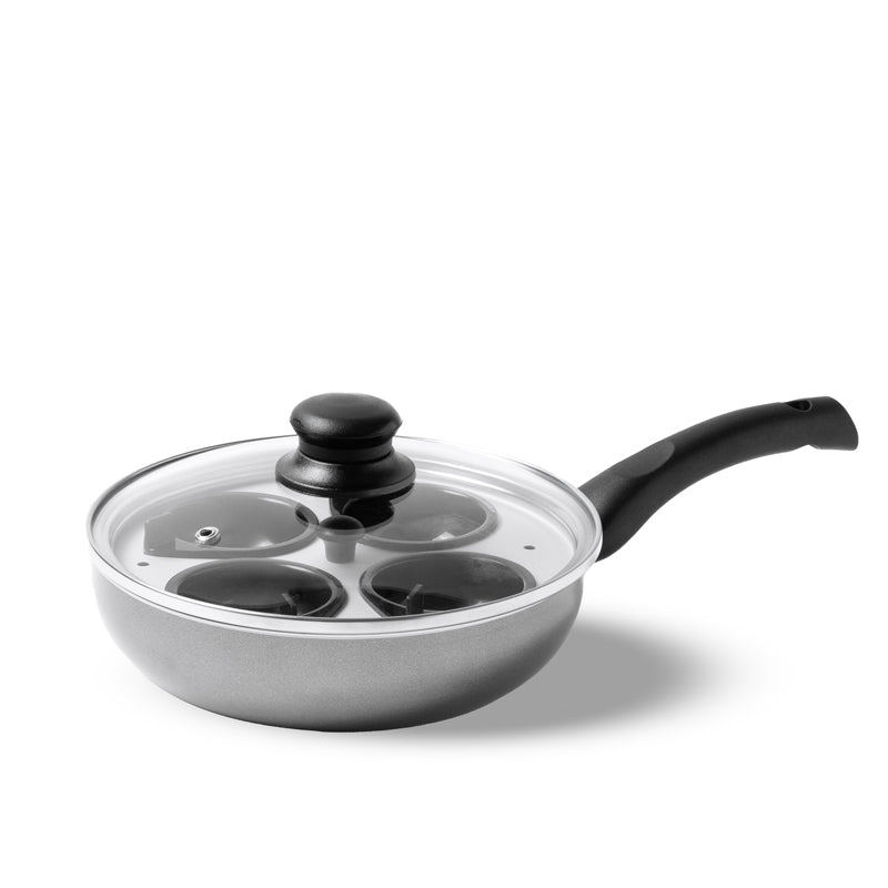 Moretti Chef - Egg Poacher With Lid Stainless Steel-Egg Poacher