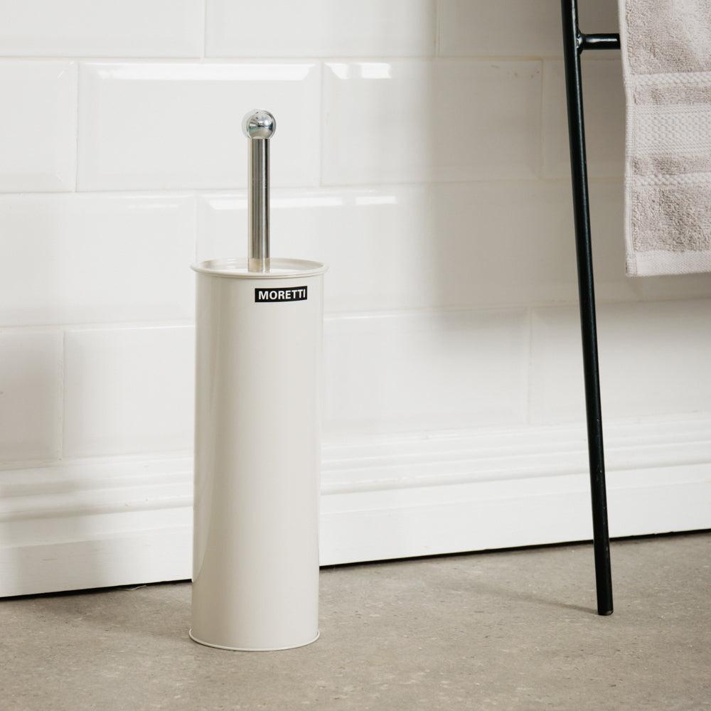 Moretti Gloss Finish Toilet Brush Cream-Toilet Brushes