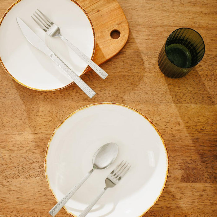 Moretti Manhattan Cutlery Set Hammered 16 Piece-Cutlery Sets