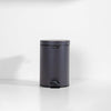 Moretti Matt Finish Pedal Bin 3L Steel Grey