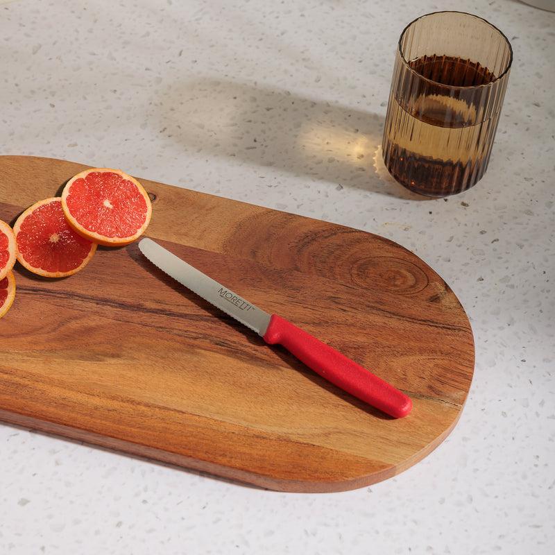 Moretti Pro Utility Knife 4 Inch - Red-KITCHEN