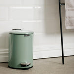 Moretti Round Gloss Finish Pedal Bin 3L Pistachio