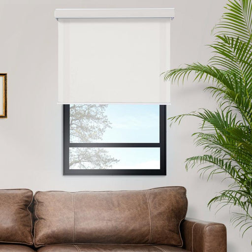 Moretti Sheerweave Roller Blind - White-Blinds