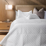 Moss Whisper Soft Premium Cotton Quilt White