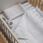 Muslin Cot Duvet Cover Set Cloud