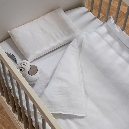 Muslin Cot Duvet Cover Set - Cloud-Cot Duvet Cover Sets
