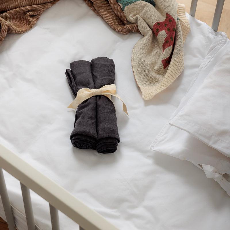 Muslin Swaddle Blanket - Moonstone - 2 Pack-Bedding