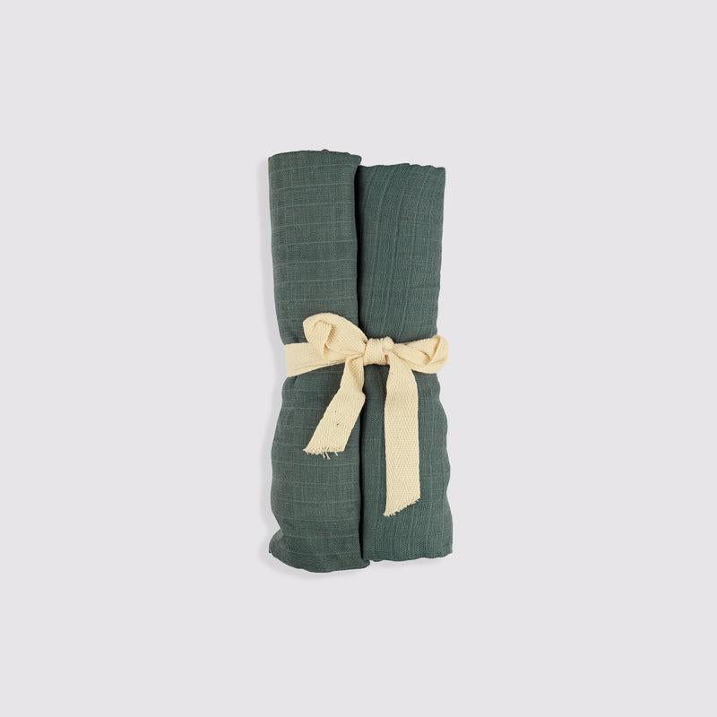 Muslin Swaddle Blanket - Willow - 2 Pack-Bedding