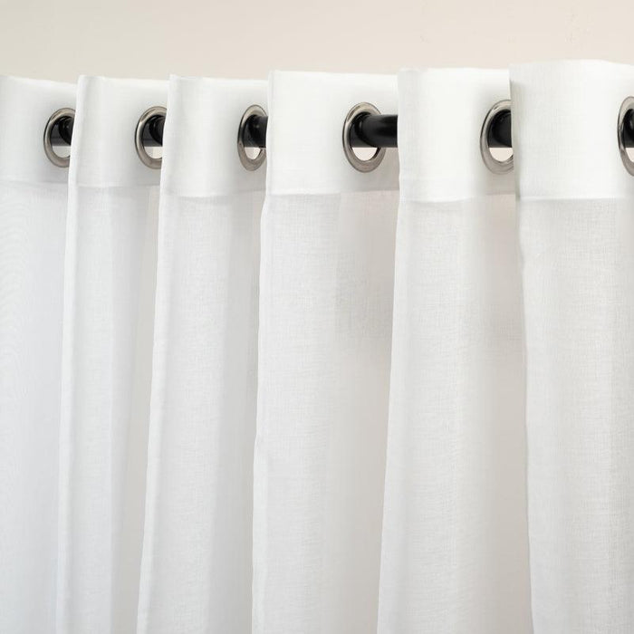 Nest Capri Eyelet Sheer Curtain - White