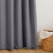 Nest Chevron Ultra Blockout Eyelet Unlined Curtain - Charcoal-Curtains
