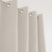 Nest Chevron Ultra Blockout Eyelet Unlined Curtain - Ivory-Curtains