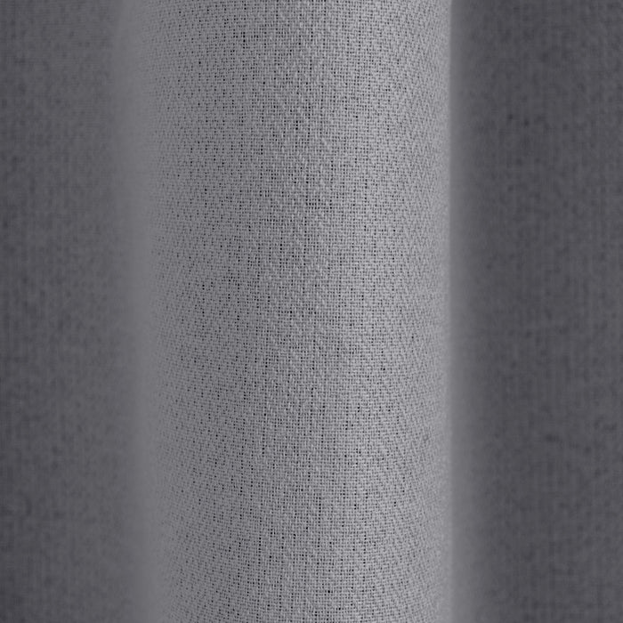 Nest Chevron Ultra Blockout Taped Unlined Curtain - Charcoal-Curtains