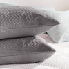 Nest Classic Embossed Pillowcase Standard Pair Grey