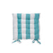 Nest Collection Seafoam Stripe Chair Pad-Chair Pads