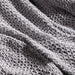 Nest Cotton Blend Bamboo Stitch Throw Light Grey-Blankets & Throws