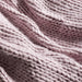 Nest Cotton Blend Knit Stitch Throw Mauve-Blankets & Throws