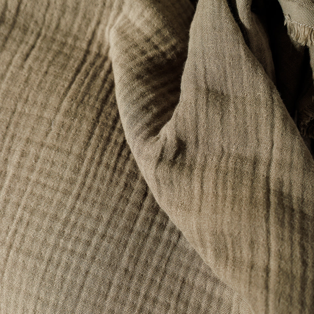 Nest Cotton Throw Hunter Green-Throws