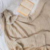 Nest Linen Cotton Throw Sand