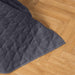 Nest Microfibre Reno 3D Soft Touch Quilted Bed Cover - Steel Grey-Quilt