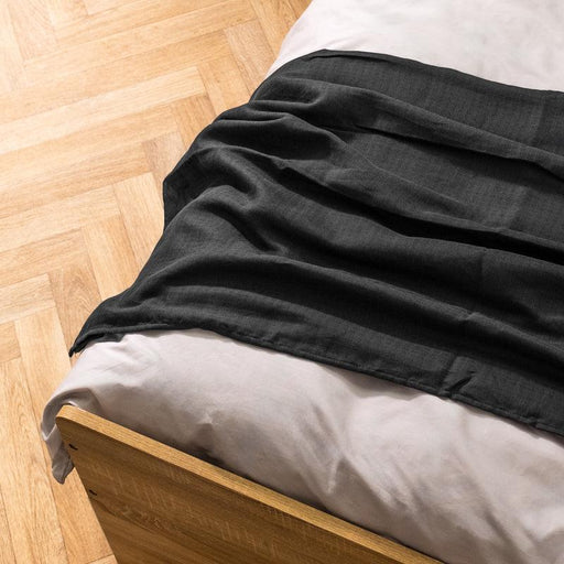 Nest Muslin Throw - Charcoal-Throw