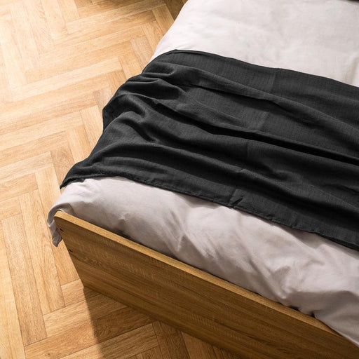 Nest Muslin Throw - Charcoal-Throw