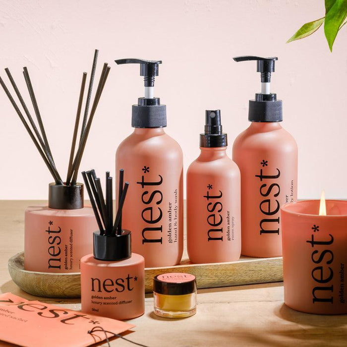 Nest Shades Golden Amber Scented Candle-Candle