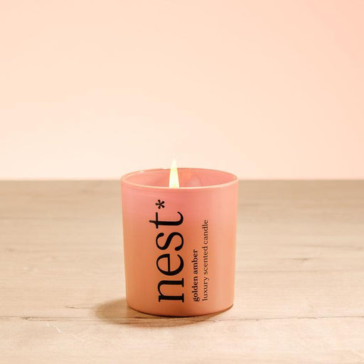 Nest Shades Golden Amber Scented Candle-Candle