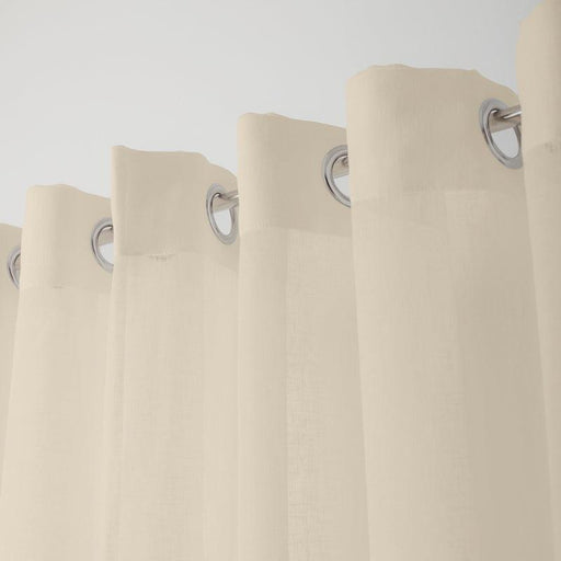 Nest Sicily Eyelet Unlined Curtain - Natural-CURTAINS