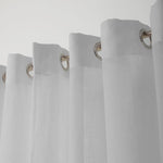 Nest Sicily Eyelet Unlined Curtain Silver