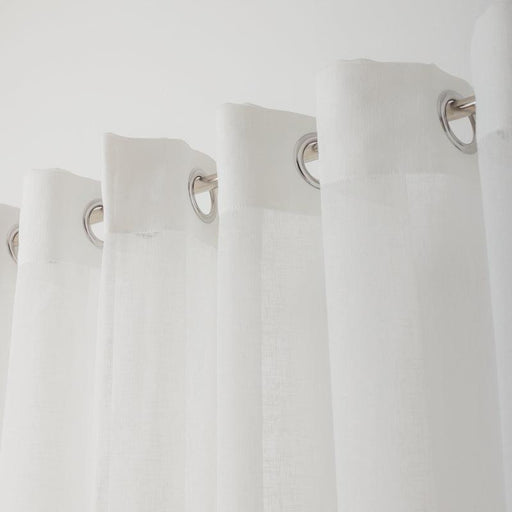 Nest Sicily Eyelet Unlined Curtain - White-CURTAINS
